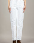 VICOLO - DAB5085 - JEANS JADE A SIGARETTA BIANCO