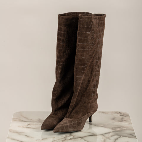 OVYE - AT477CAM - STIVALE PITONATO SCAMOSCIATO