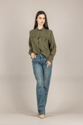 Jeans gamba dritta Bloom Beky - 100% cotone blu