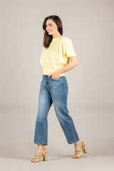 BLOOM - BETTA-PE-2026 - JEANS CROP BLU