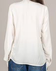 IMPERIAL - C9990170V - CAMICIA COREANA CON FUSCIACCA BIANCO LANA