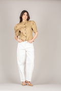 Jeans carrot Bloom Candie - 100% cotone bianco