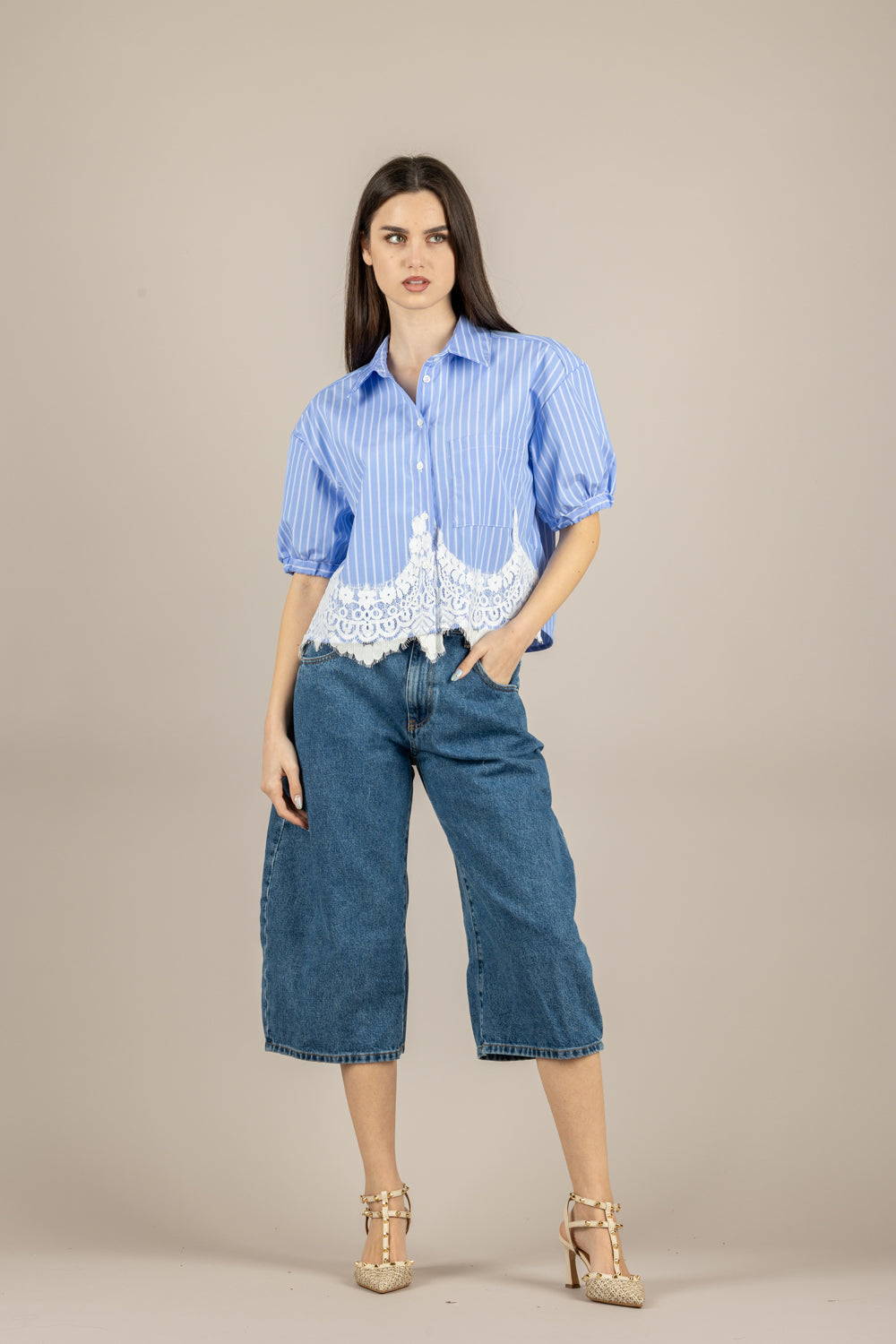 DIXIE - CFPZ1II - CAMICIA CELESTE