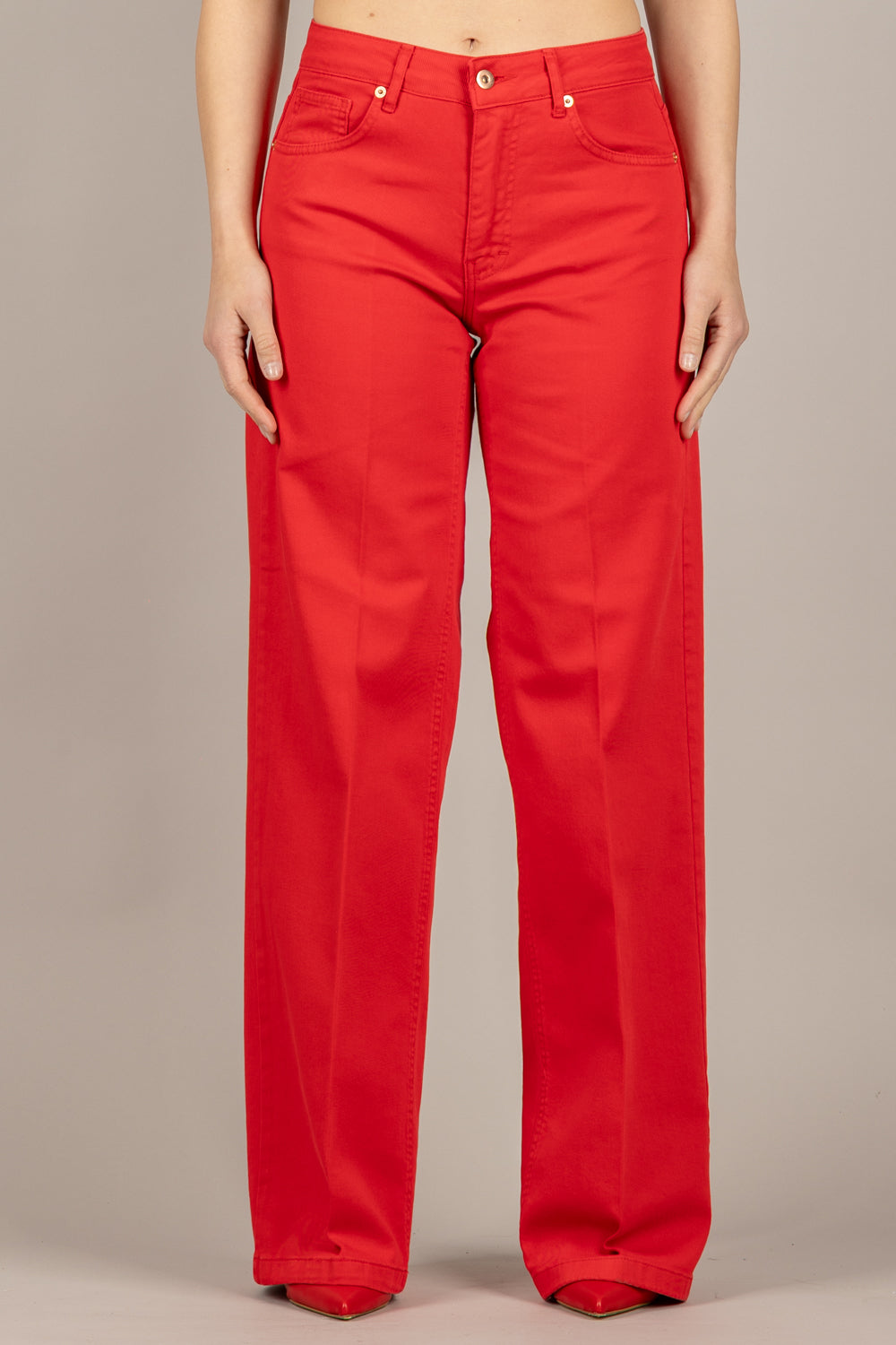 TENSIONE IN - CJ12720 - JEANS A PALAZZO ROSSO
