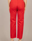 TENSIONE IN - CJ12723 - JEANS A GAMBA DRITTA ROSSO