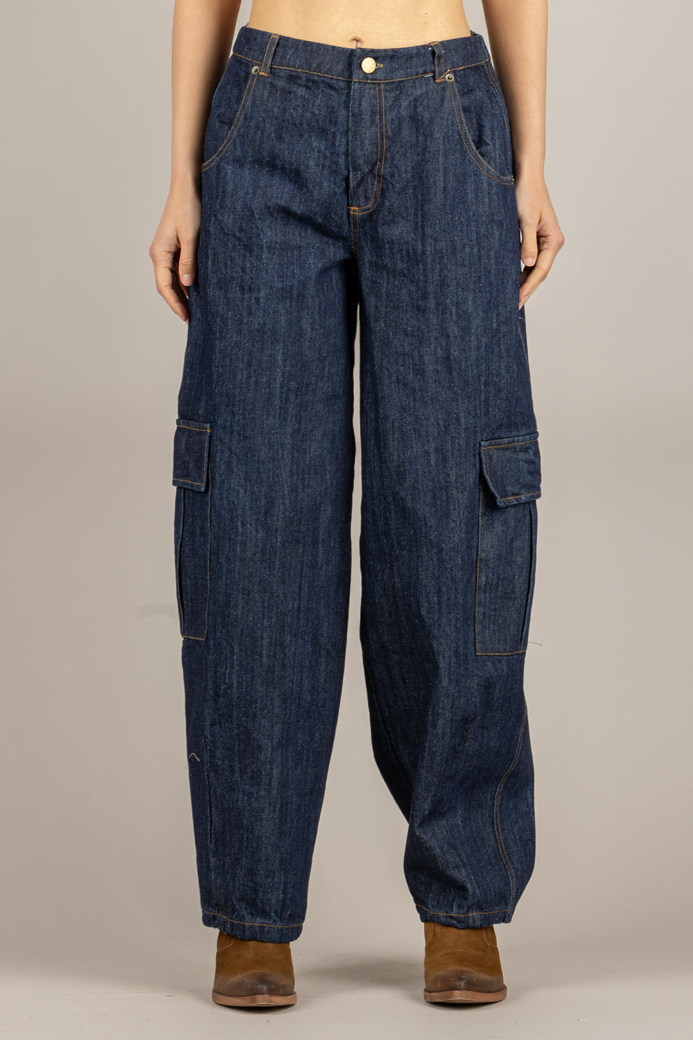 TENSIONE IN - CP749 - PANTALONE JEANS BLU