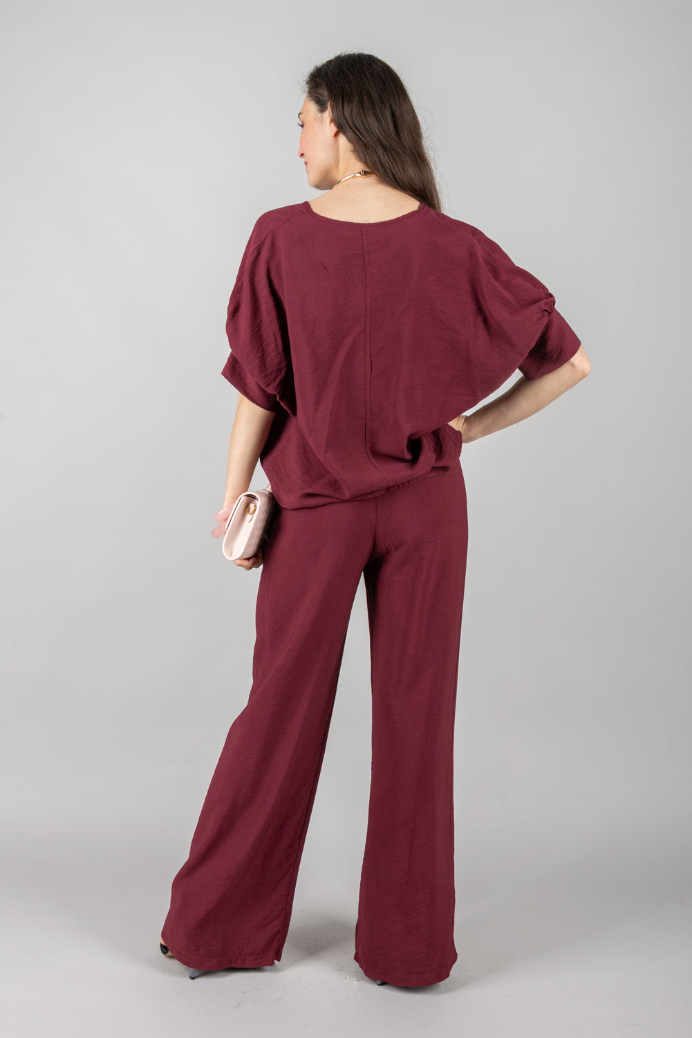 HAVEONE - PVS-N438 - PANTALONE PALAZZO CON COULISSE