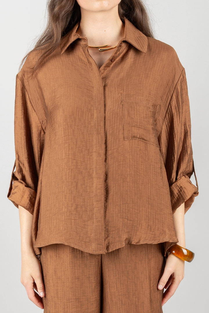 HAVEONE - CMI-N200 - CAMICIA OVER CON TASCHINO