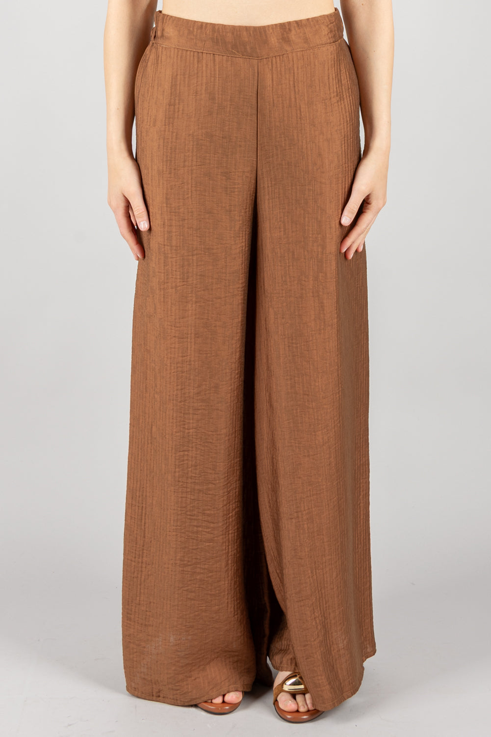 HAVEONE - PMI-N317 - PANTALONE PALAZZO AMPIO