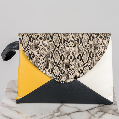 TENSIONE IN - 37592 - BORSA PITONATA TRICOLOR