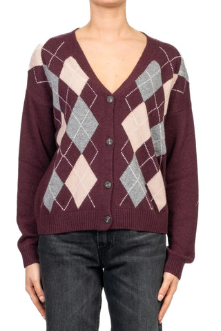 TENSIONE IN - D82038 - CARDIGAN CON ROMBI