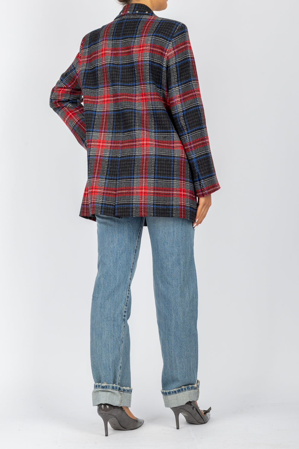 DIXIE - J881K010A - GIACCA TARTAN CON BORCHIE