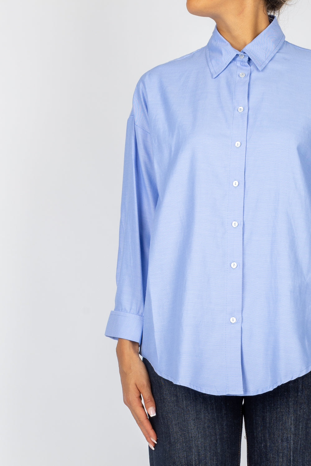 DIXIE - C881K060 - CAMICIA OXFORD POLSINO RISVOLTO