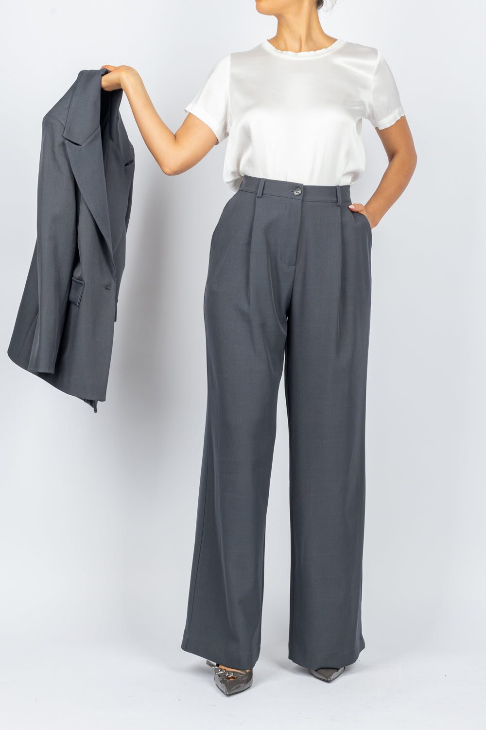 DIXIE - P845K181 - PANTALONE GAMBA DRITTA CON PINCES