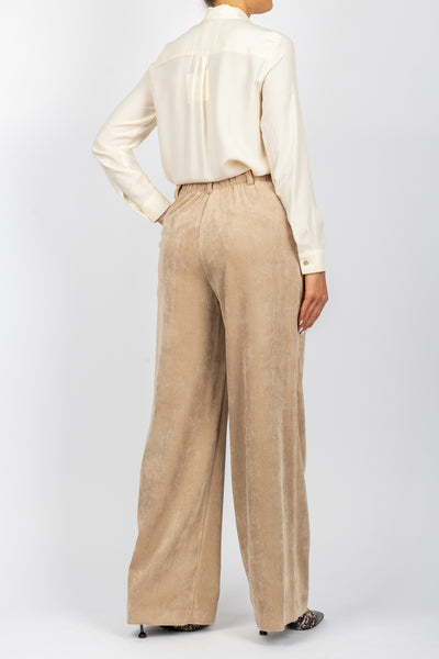 DIXIE - P845K202 - PANTALONE CON PINCES IN VELLUTO