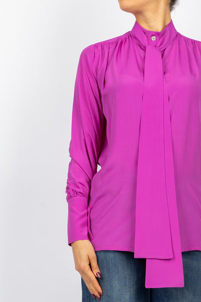 EMUNA - CM13-0069- CAMICIA MISTO SETA CON FUSCIACCA