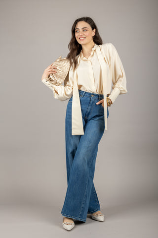 EMUNA - CM13-0069 - CAMICIA MISTO SETA CON FUSCIACCA