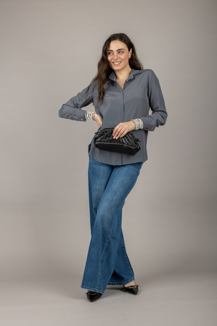 EMUNA - CM13-0037 - CAMICIA MISTO SETA TAGLIO UOMO