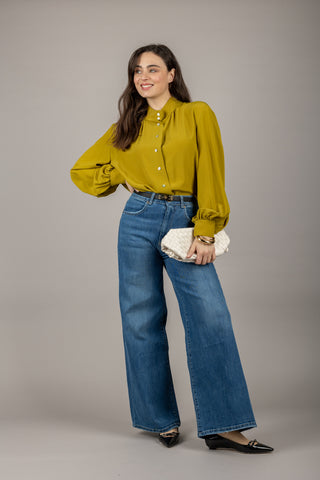 EMUNA - CM13-0065- CAMICIA MANICA PALLONCINO MISTO SETA