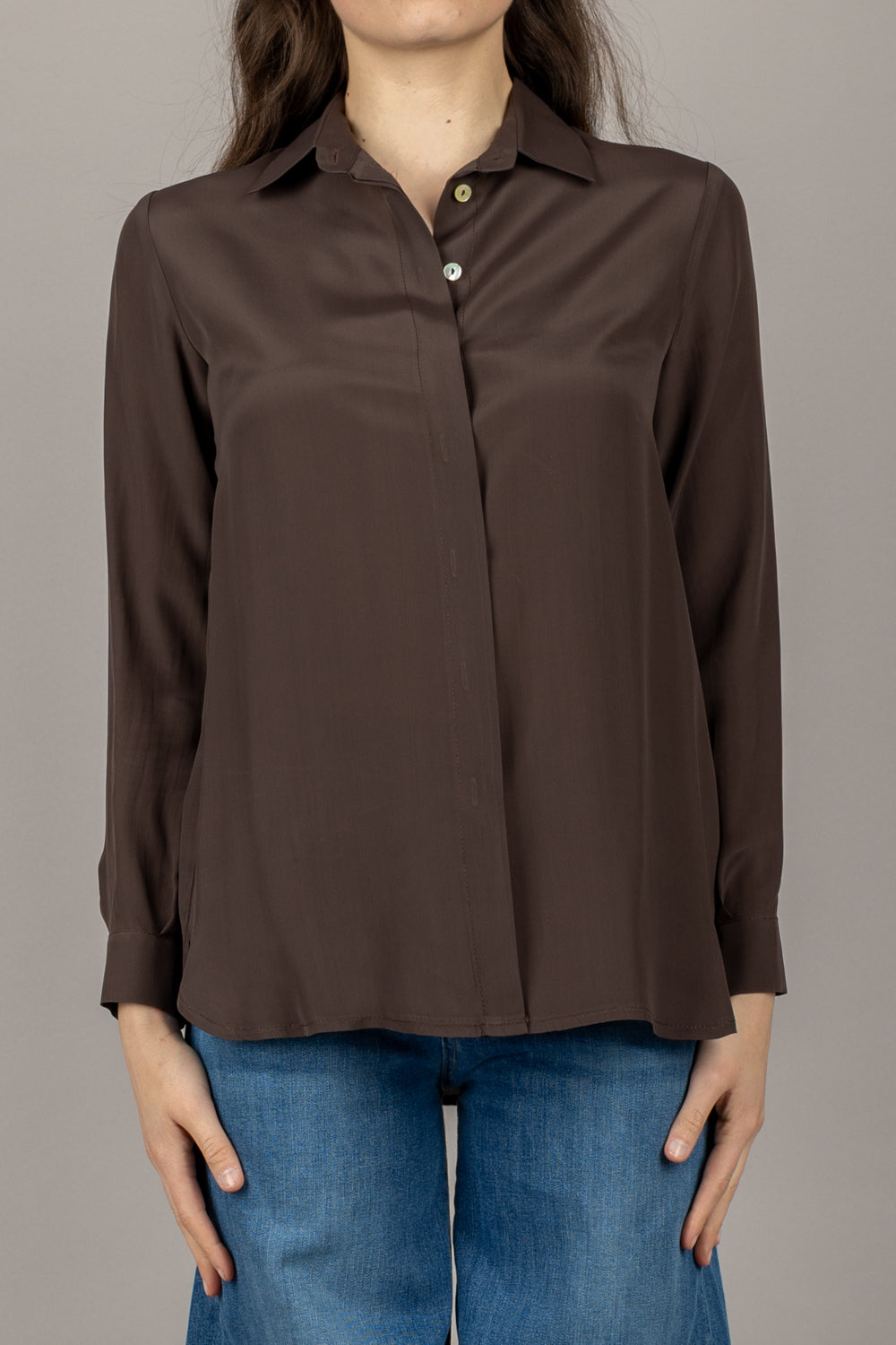 EMUNA - CM13-0037 - CAMICIA MISTO SETA TAGLIO UOMO