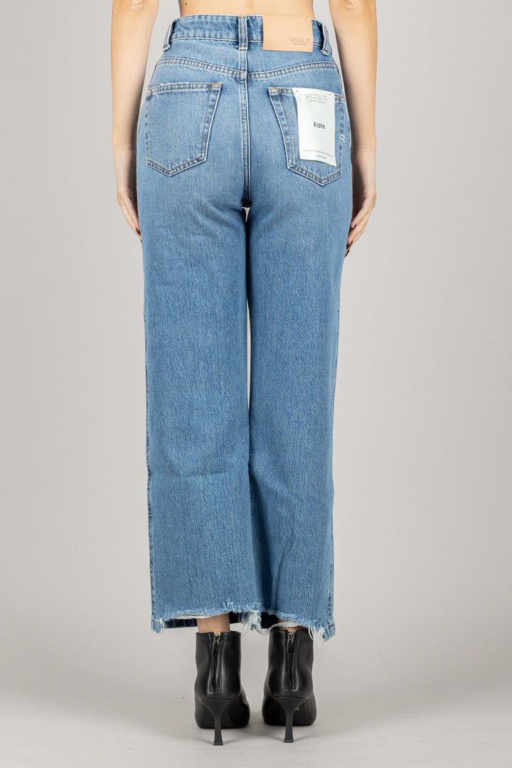 VICOLO - DF5216 - JEANS KATE GAMBA DRITTA