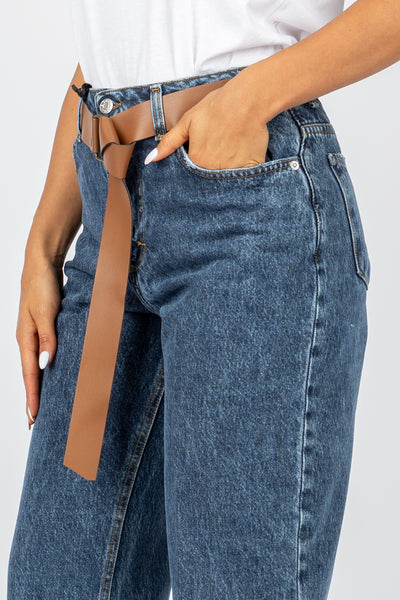 HAVEONE - PLS-M019 -DENIM  MANDY MARMORIZZATO CON RISVOLTO