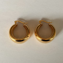 EMUNA' - ORECCHINI A CERCHIO PICCOLI - ORO