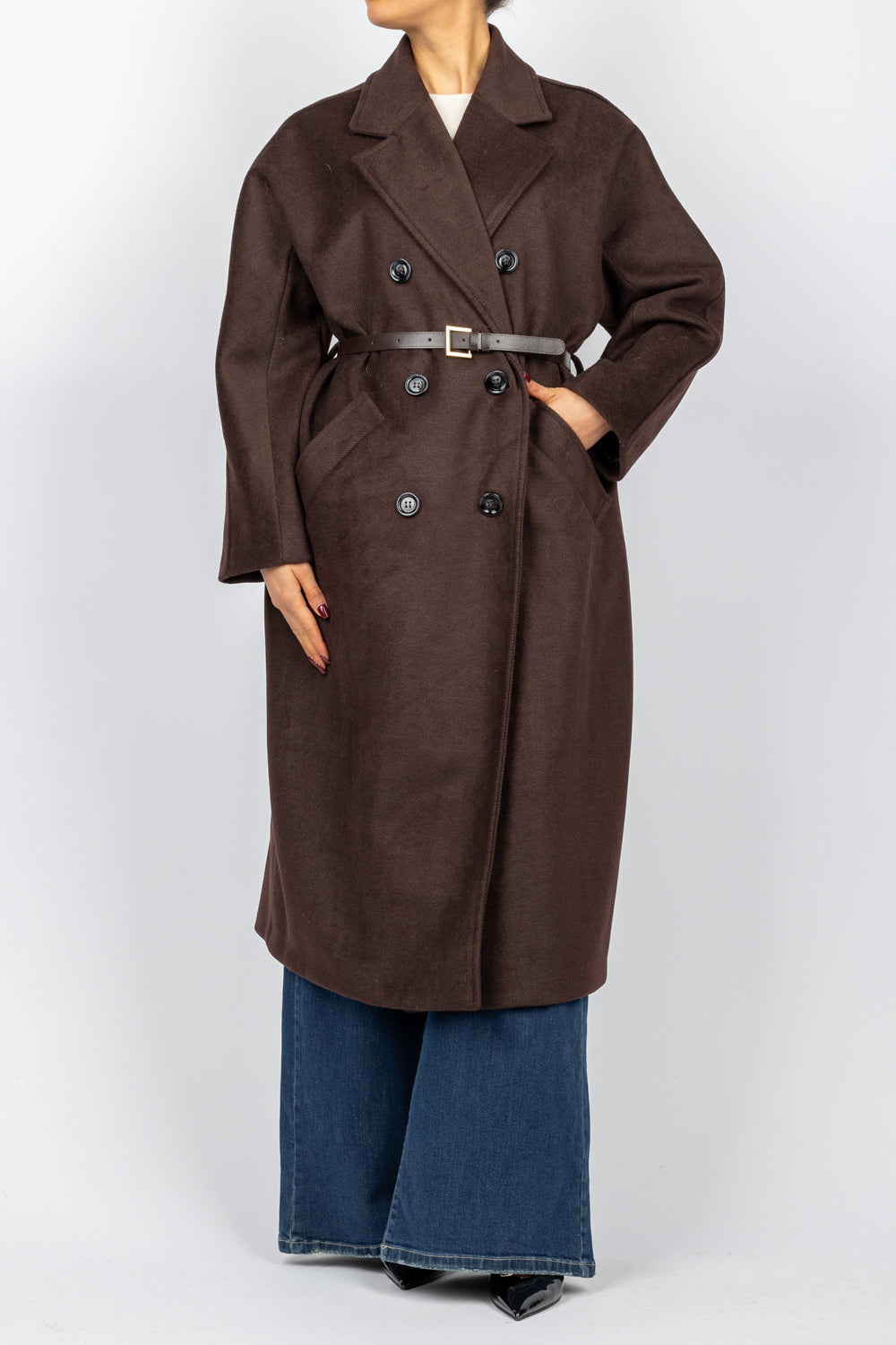 IMPERIAL - KH36IXQ - CAPPOTTO DOPPIO PETTO CON CINTA