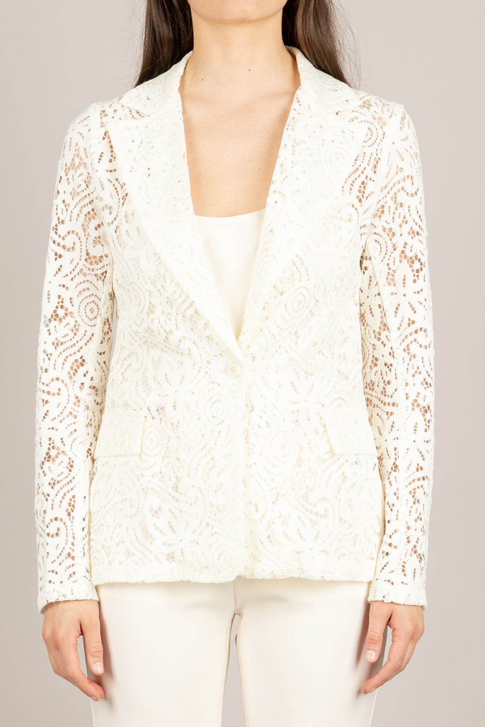 IMPERIAL - J9990014V - GIACCA BIANCO LANA