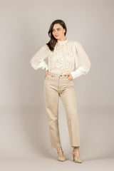 BLOOM - KETTY-COLOR - JEANS BEIGE