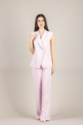 DIXIE - L845A019/P845A211 - COMPLETO GILET E PANTALONE LILLA