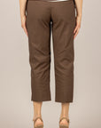 DIXIE - PDZ2WWL - PANTALONE CROP A SIGARETTA MORO