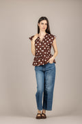 DIXIE - LAIO1RQ - GILET A POIS CON BALZE MORO