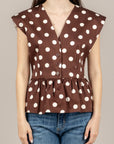 DIXIE - LAIO1RQ - GILET A POIS CON BALZE MORO