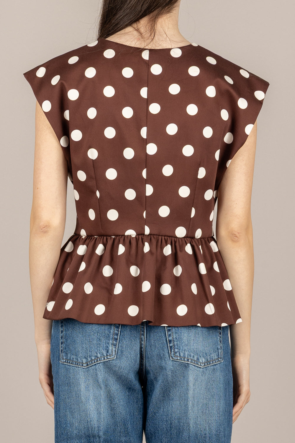 DIXIE - LAIO1RQ - GILET A POIS CON BALZE MORO