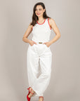 BLOOM - LUNA-COLOR - JEANS BARREL BIANCO