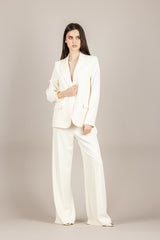 KONTATTO - MA6000CN - COMPLETO GIACCA E PANTALONE IN CREPE BURRO