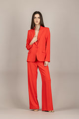 KONTATTO - MA6000CN - COMPLETO GIACCA E PANTALONE IN CREPE ROSSO