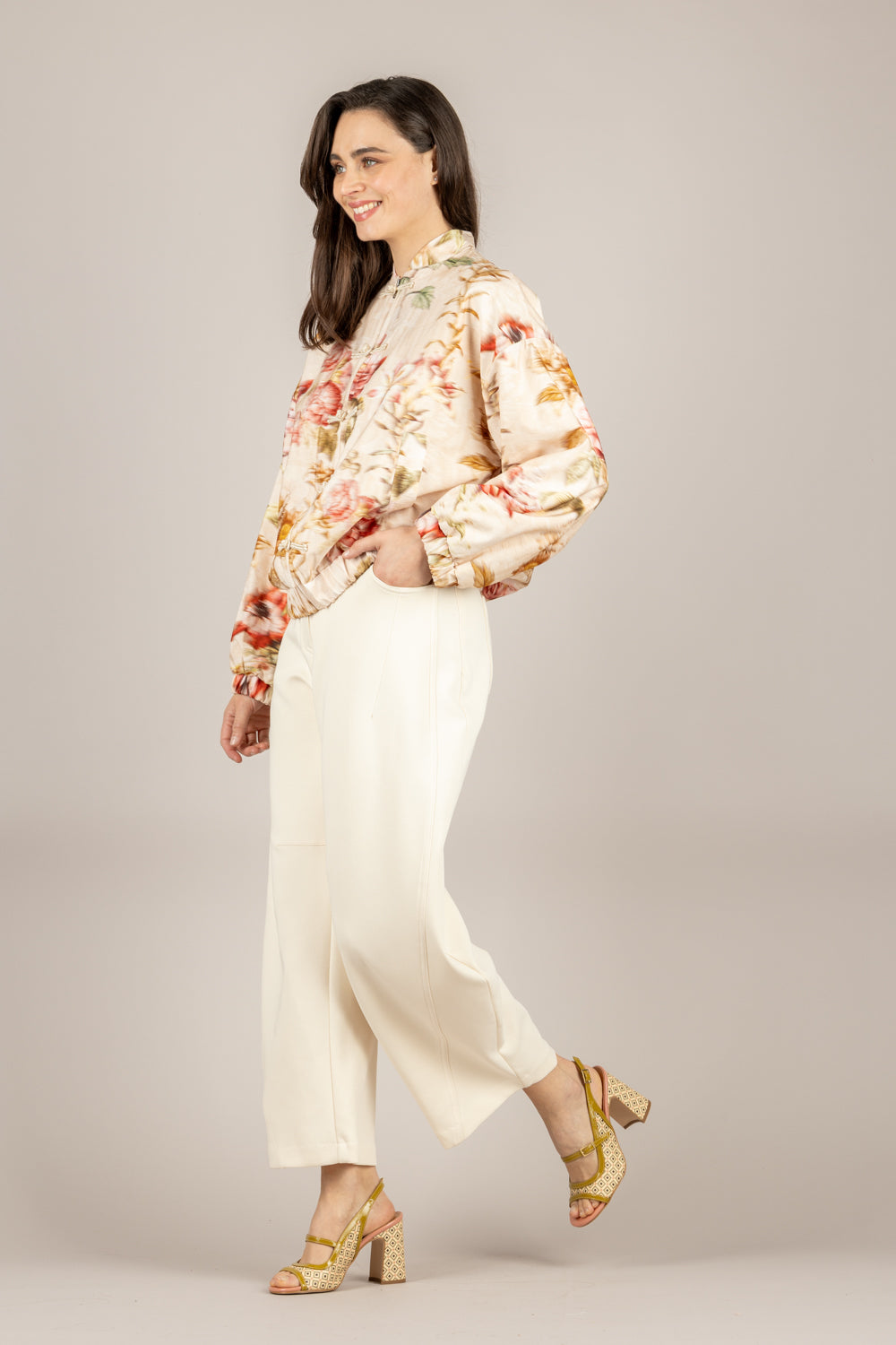 DIXIE - P041A182 - PANTALONE AVORIO 