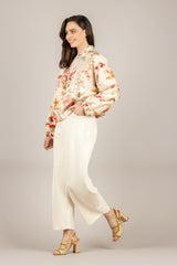 DIXIE - P041A182 - PANTALONE BARREL AVORIO