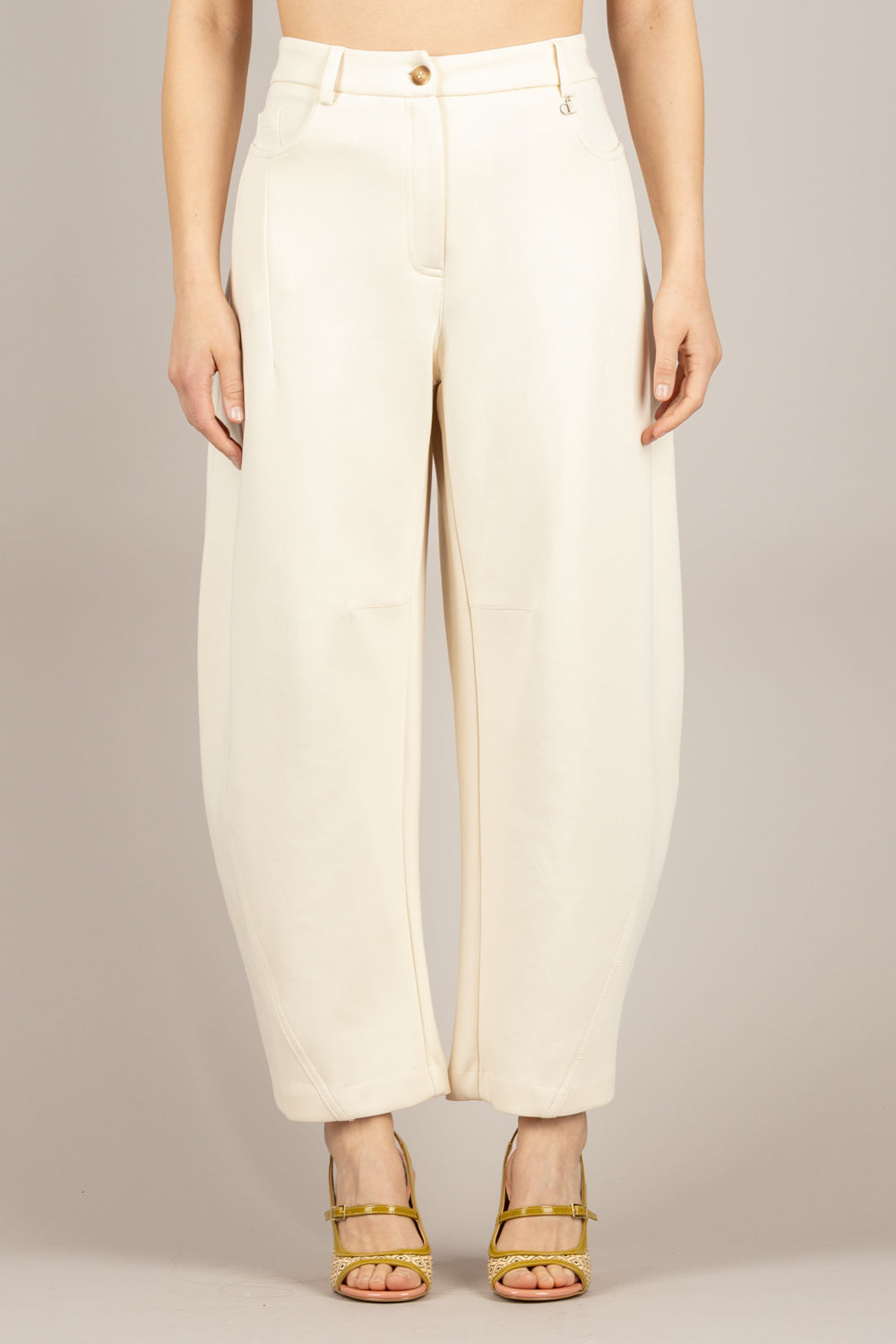 DIXIE - P041A182 - PANTALONE AVORIO 