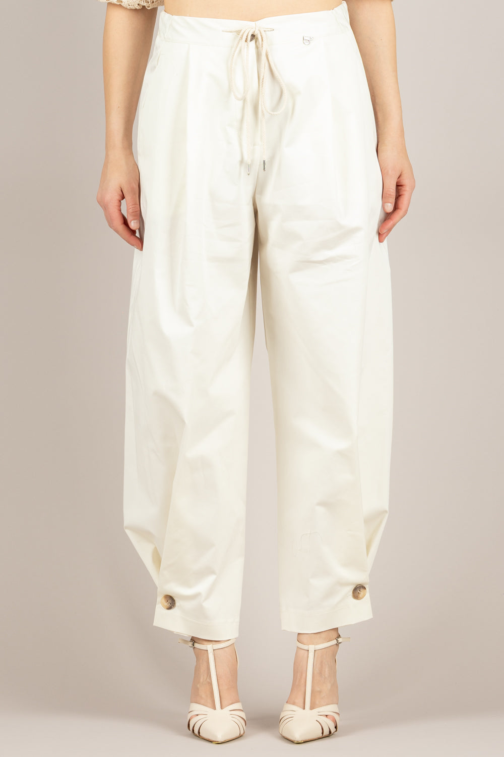 DIXIE - P067A219 - PANTALONE OFF-WHITE