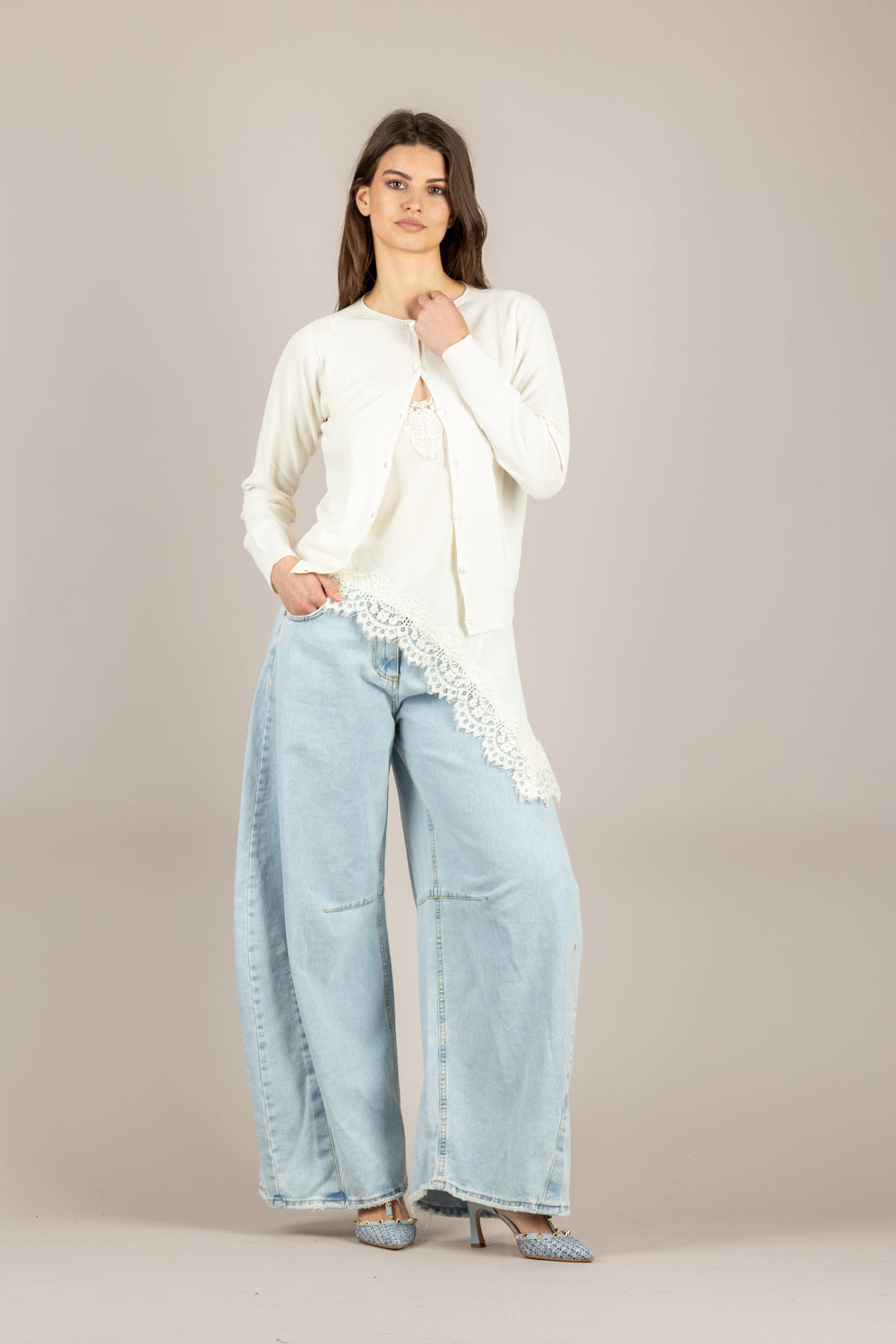 TENSIONE IN - P314J119W642 - PANTALONE LOUVRE VAR. UNICA