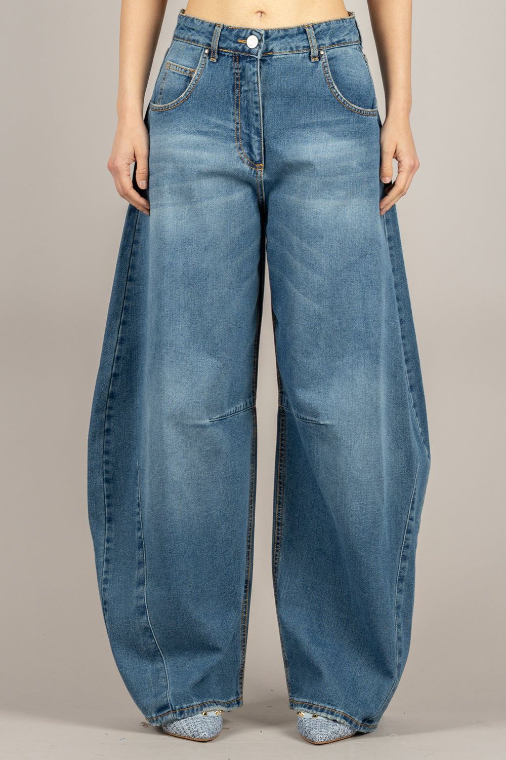 TENSIONE IN - P314J119W671 - PANTALONE LOUVRE VAR. UNICA