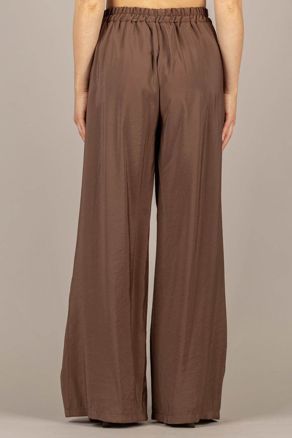 DIXIE - P319A212 - PANTALONE PALAZZO FLUIDO MORO