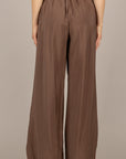 DIXIE - P319A212 - PANTALONE PALAZZO FLUIDO MORO