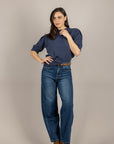 TENSIONE IN - P6HMJ24A414 - MAGLIA BLUE NAVY