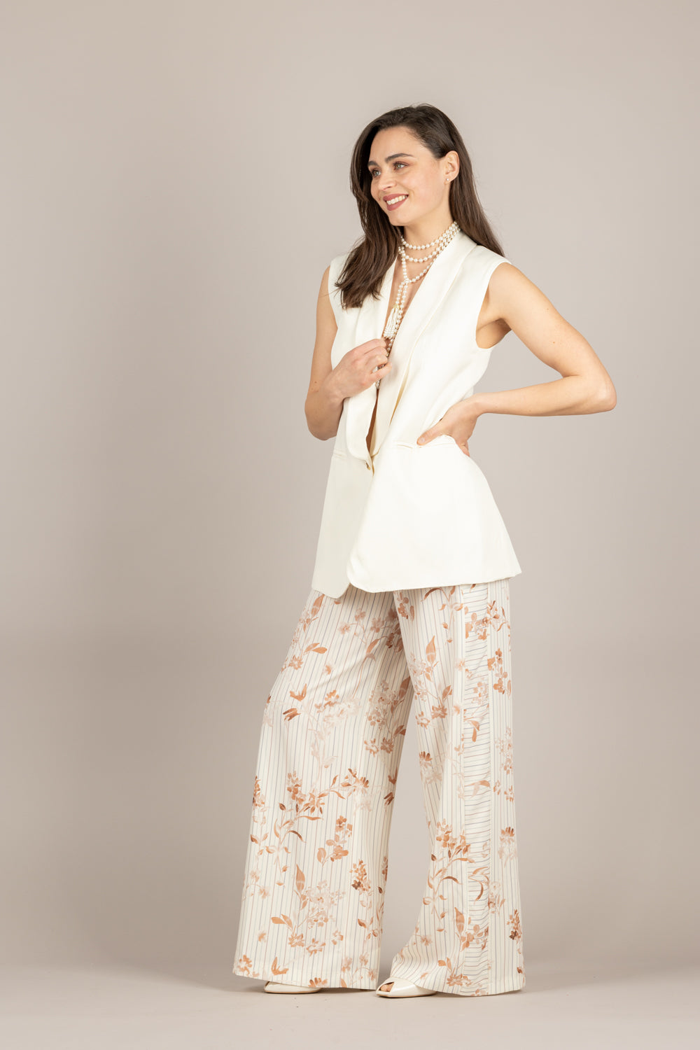 IMPERIAL - P6L8LMV - PANTALONE PANNA/RUGGINE