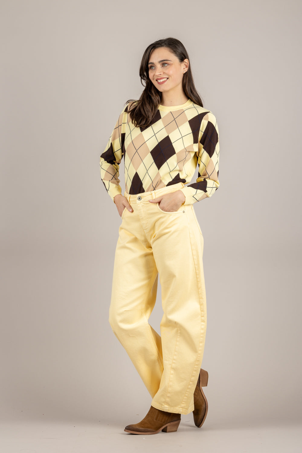 DIXIE - P881A097 - JEANS GIALLINO