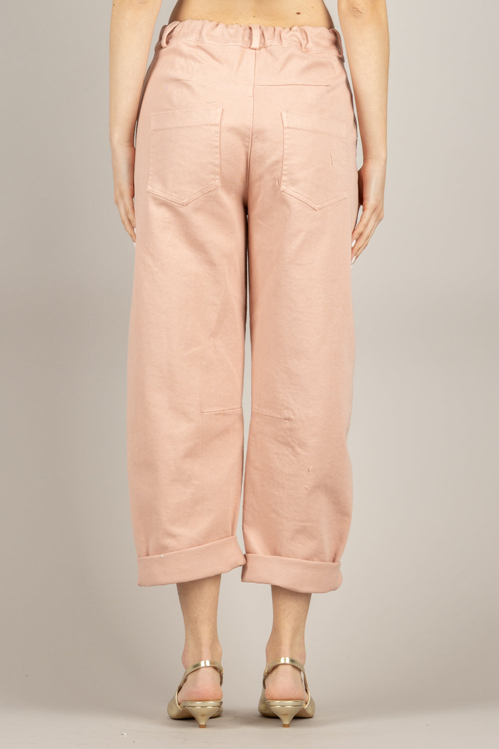 TENSIONE IN - PA5137-PE26 - PANTALONE OVETTO PENCE GINOCCHIO ROSA